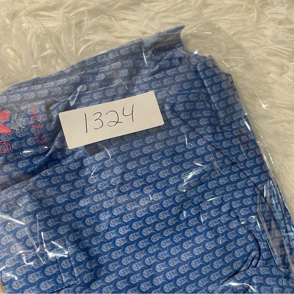 Peter Millar Summer Comfort David Bowie Polo Mens Medium Blue Performance Rare - Picture 9 of 9